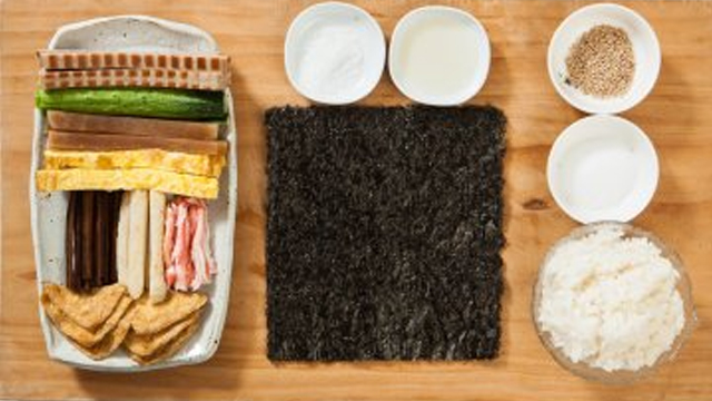 김밥도시락재료